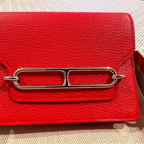 Authentic Hermes Roulis Slim Compact Chèvre Mysore palladium hardware - Picture 3 of 15